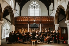 David directing the Hackney Church Choir and Orchestra on Good Friday, 2019